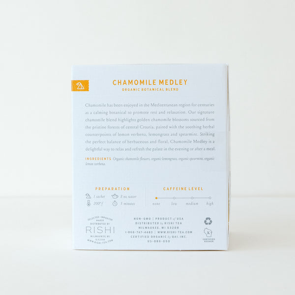 CHAMOMILE MEDLEY TEA SACHETS