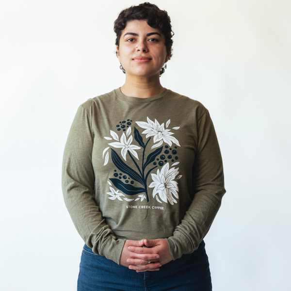 FLORAL LONG SLEEVE TEE