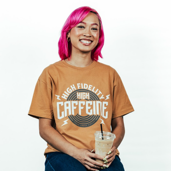 HIGH FIDELITY, HIGH CAFFEINE TEE