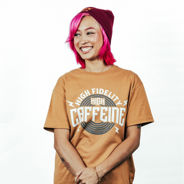 HIGH FIDELITY, HIGH CAFFEINE TEE