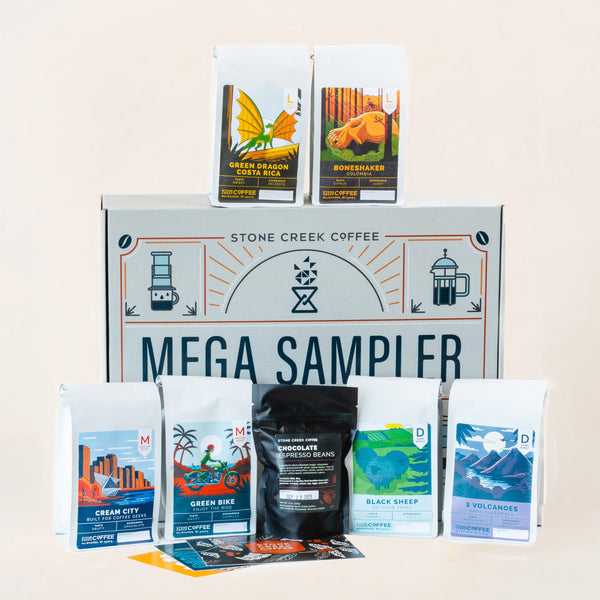 MEGA COFFEE SAMPLER BOX SET