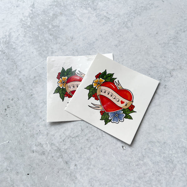 I <3 COFFEE TEMPORARY TATTOO