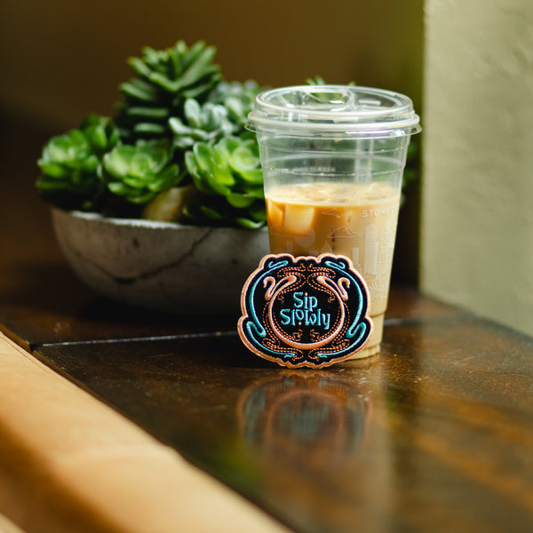 SIP SLOWLY IRON ON PATCH