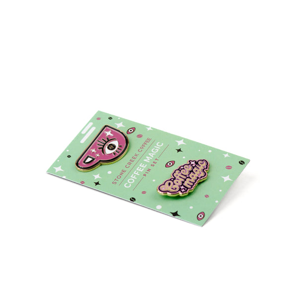 COFFEE MAGIC ENAMEL PIN SET