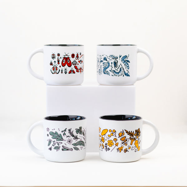 NATURE MUGS SET OF FOUR