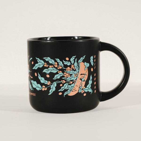 HALF HUMAN HALF COFFEE MUG