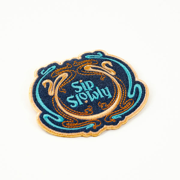 SIP SLOWLY IRON ON PATCH