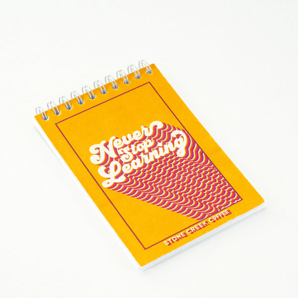 NEVER STOP LEARNING SPIRAL POCKETBOOK