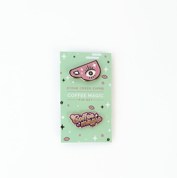 COFFEE MAGIC ENAMEL PIN SET