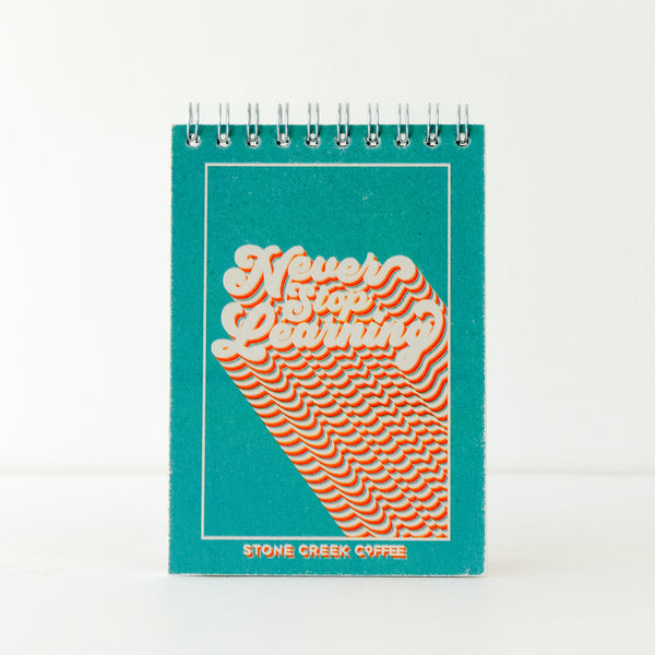 NEVER STOP LEARNING SPIRAL POCKETBOOK