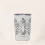 12 oz FLORAL WHITE WELLY CAMP MUG