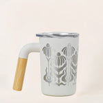 12 oz FLORAL WHITE WELLY CAMP MUG