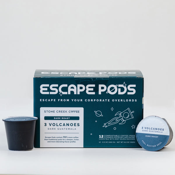 3 VOLCANOES DARK GUATEMALA ESCAPE PODS