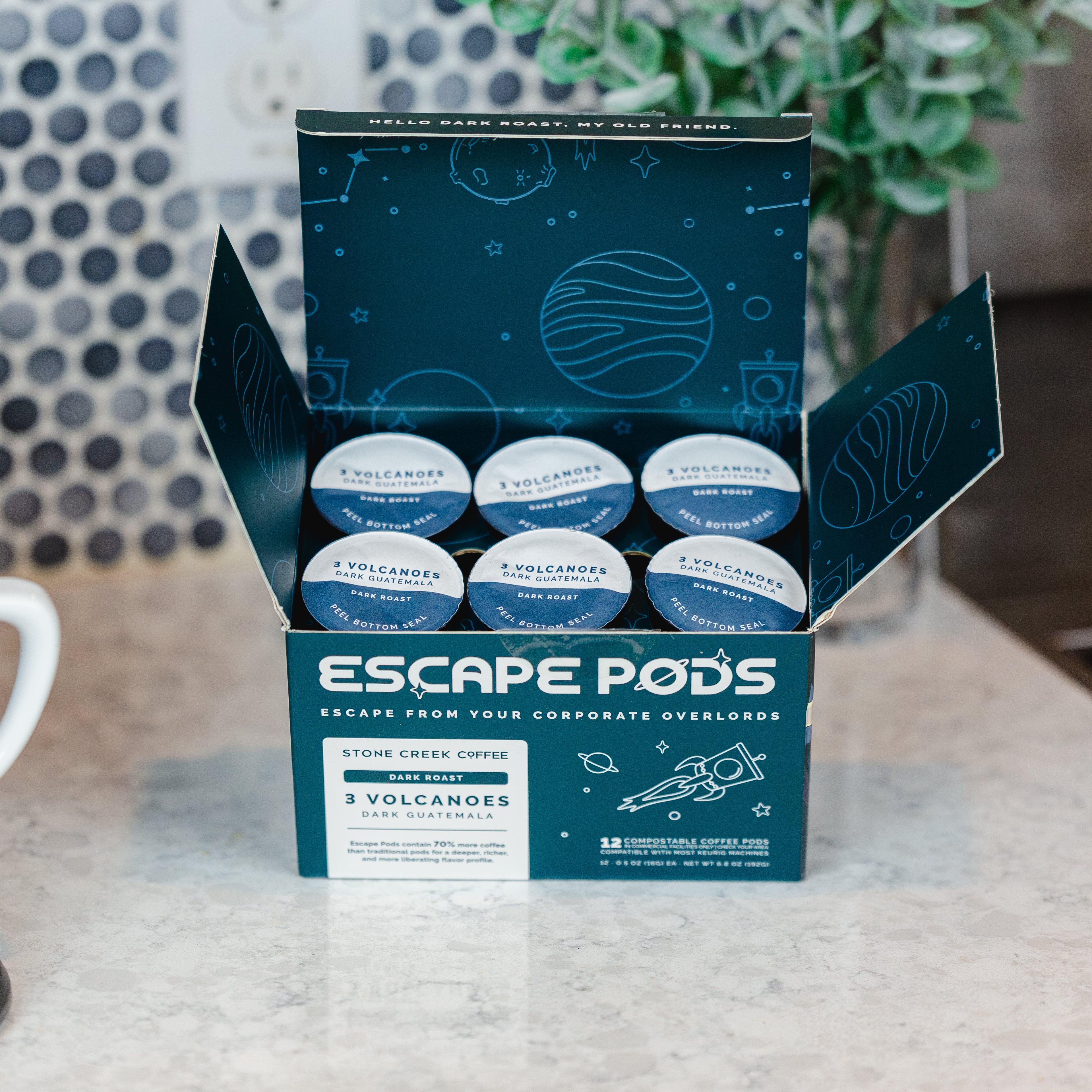 3 VOLCANOES DARK GUATEMALA ESCAPE PODS | Coffee Brewing Gear