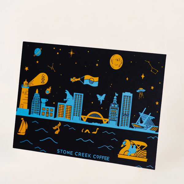 414 AFTER DARK POSTCARD