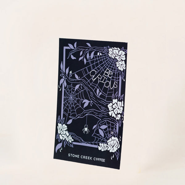 BE CURIOUS WEB POSTCARD