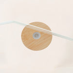 CAN GLASS BAMBOO LID & GLASS STRAW