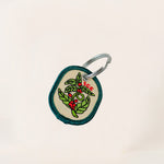 COFFEE PLANT EMBROIDERED KEYCHAIN