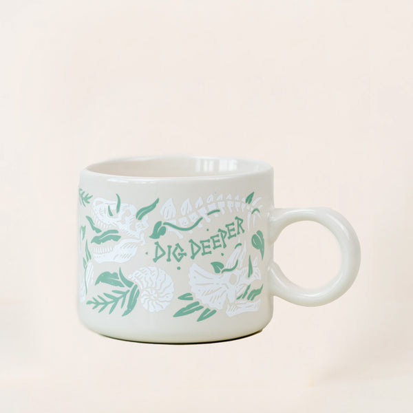 DIG DEEPER DINO MUG