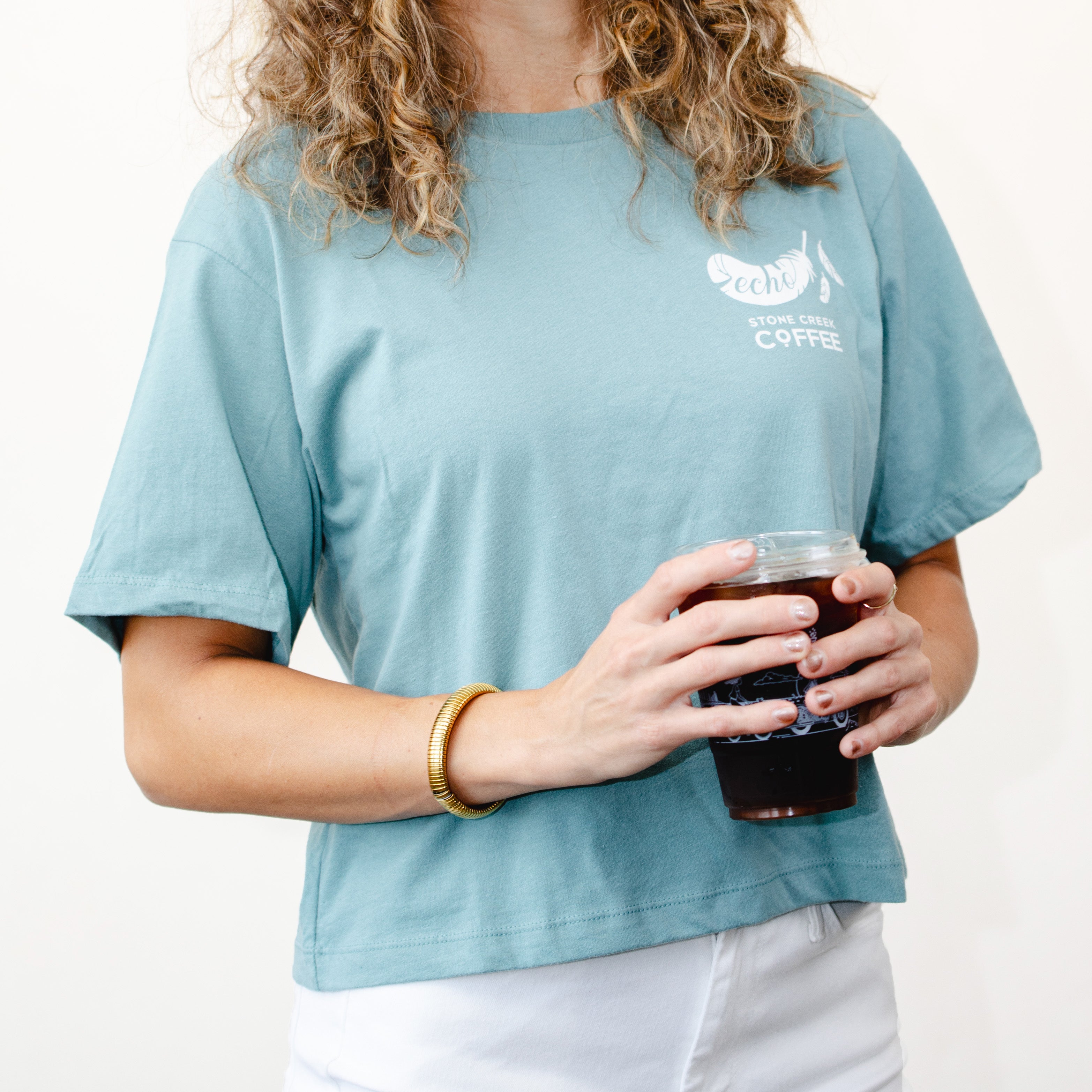 ECHO BIRD CROP TEE | Coffee Apparel & Merch - Stone Creek Coffee