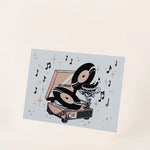 HIGH FIDELITY HIGH CAFFEINE RECORD PLAYER POSTCARD