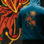SPIDER LILY ZIP UP HOODIE