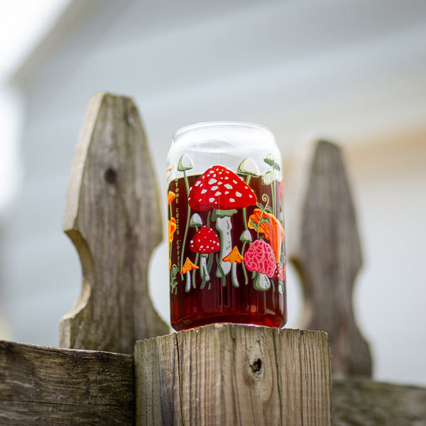 MUSHROOMS CAN GLASS