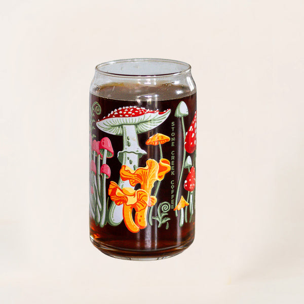 MUSHROOMS CAN GLASS
