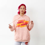 RESILIENCE PEACH PULLOVER HOODIE