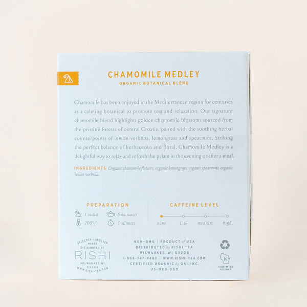 CHAMOMILE MEDLEY TEA SACHETS