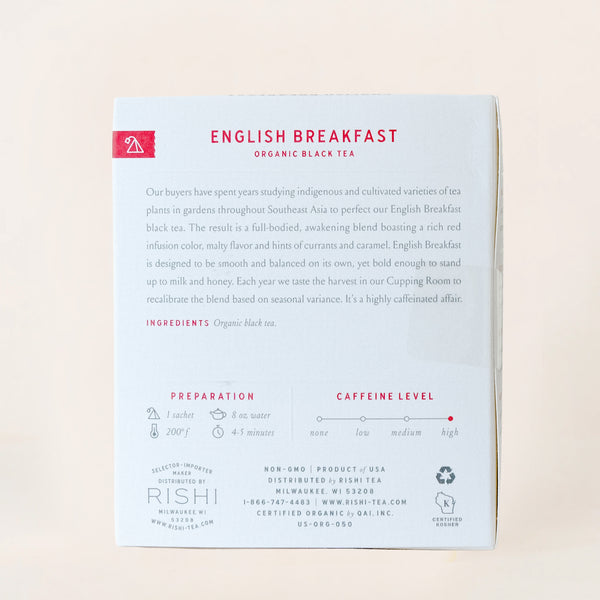 ENGLISH BREAKFAST TEA SACHETS