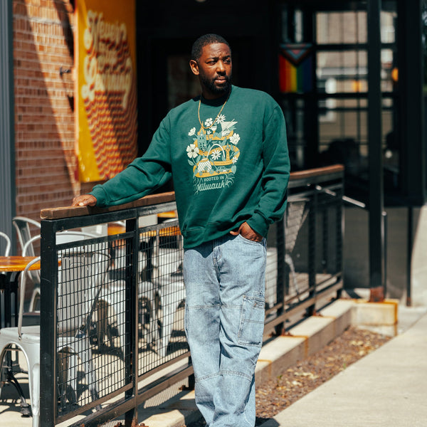 ROOTED IN MILWAUKEE CREWNECK SWEATSHIRT