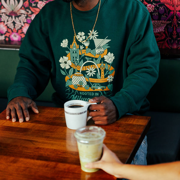 ROOTED IN MILWAUKEE CREWNECK SWEATSHIRT