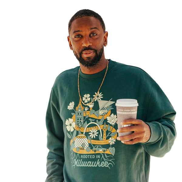 ROOTED IN MILWAUKEE CREWNECK SWEATSHIRT
