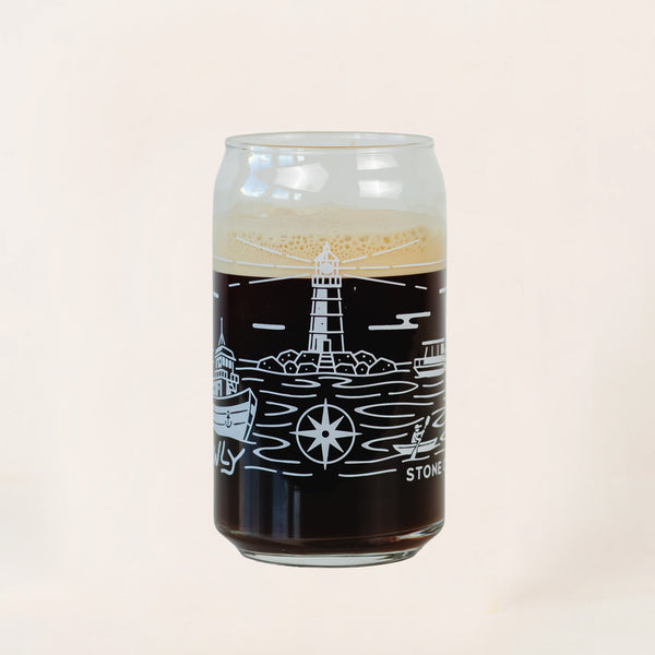 SIP SLOWLY CAN GLASS