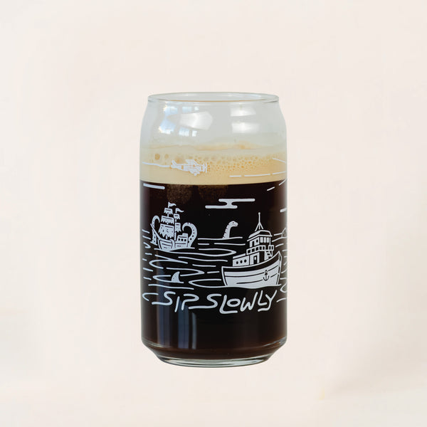 SIP SLOWLY CAN GLASS