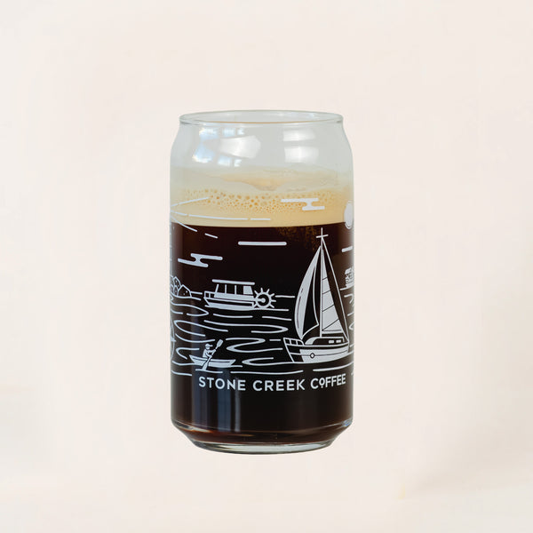 SIP SLOWLY CAN GLASS