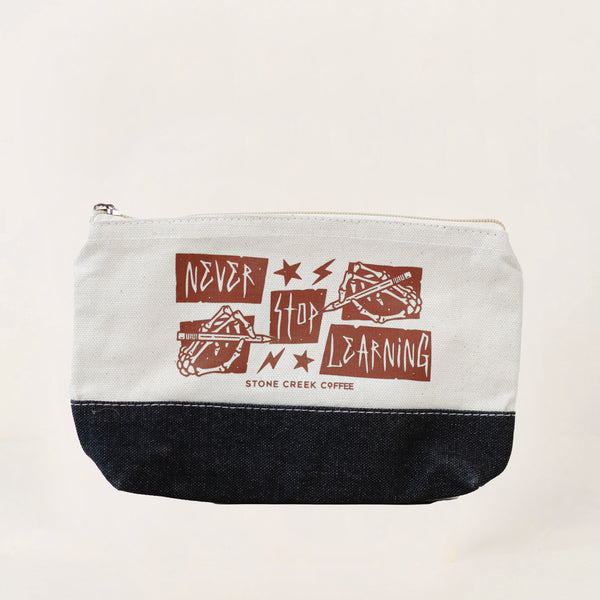 SKELETON HANDS PENCIL BAG
