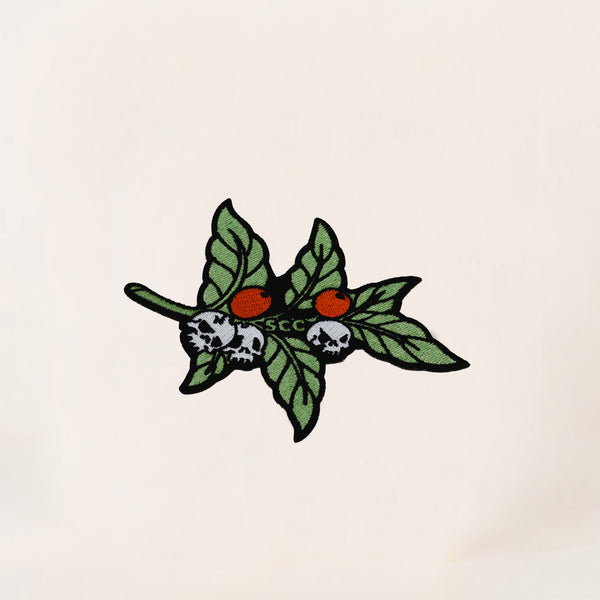 SKULL CHERRIES IRON ON PATCH