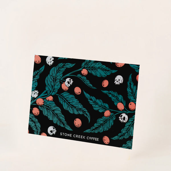 SKULL CHERRIES POSTCARD