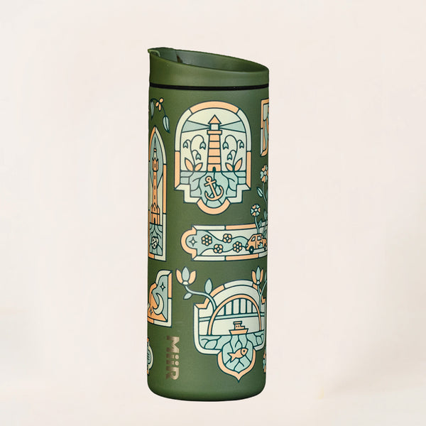 16 oz STAINED GLASS MIIR FLIP TRAVELER