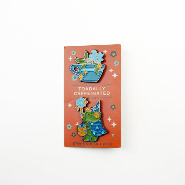 TOADALLY CAFFEINATED ENAMEL PIN SET