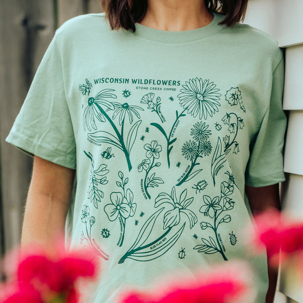 WI WILDFLOWERS CROPPED TEE