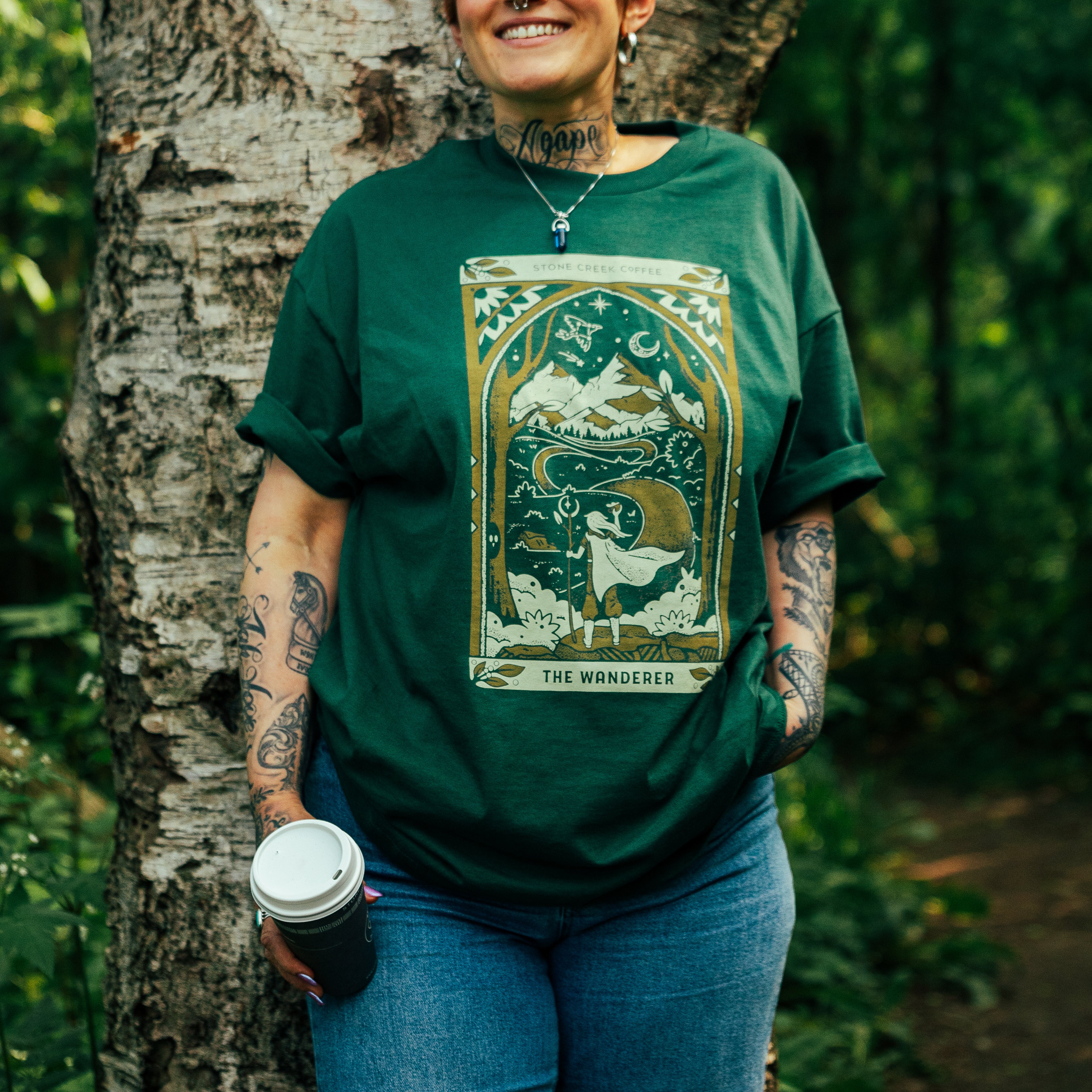 THE WANDERER TAROT TEE | Coffee Apparel & Merch - Stone Creek Coffee