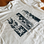 Farm to Cup tee on table