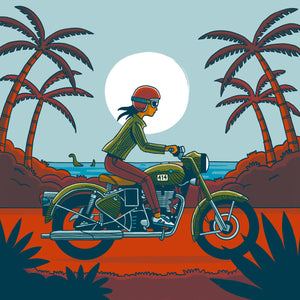 New - Green Bike Label