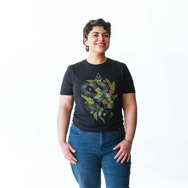 FLAVOR WHEEL SERPENT BLACK TEE
