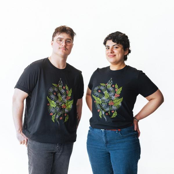 FLAVOR WHEEL SERPENT BLACK TEE