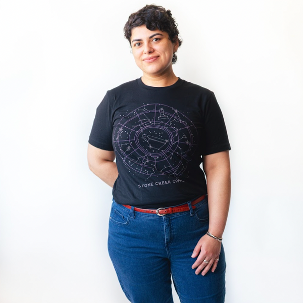 COFFEE CONSTELLATION BLACK TEE