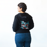 HALF HUMAN HALF COFFEE ZIP-UP HOODIE